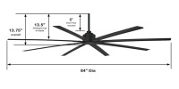 Minka Aire Xtreme H20 Coal 84&rdquo; Ceiling Fan With DC Motor - 3
