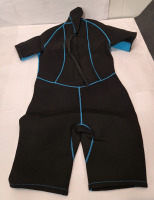 (1) Jintaleco - Shorty Wetsuit For Women, 3.2mm Neoprene Wetsuit W/ Short Sleeves For Swimming, Diving & Water Sports, Back Zip Short Wetsuit, Size XL - 2
