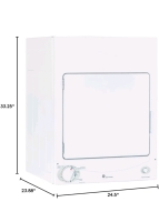 General Electric Spacemaker Stackable Dryer DSK333ECWW - 4