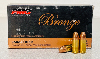 Box Of PMC Bronze 9mm Luger 115 Gr. FMJ