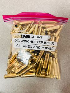 (135) Count .243 Winchester Brass