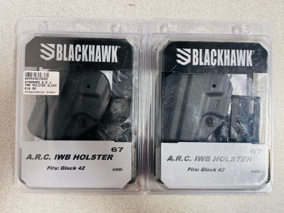 (2) Blackhawk Appendix Reversible Carry IWB Holster (Fits Glock 42)