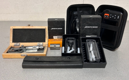 C30 EndoScope, NT-2000 Phase II Sinclair Ne k Turning Tool, (3) Prepcision QuickDraws, Digital Micrometer, Navigators Kit Case and Wilson Case Gage