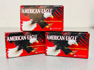 (60) Rounds Of American Eagle 223 REM. 75 Gr. TMJ