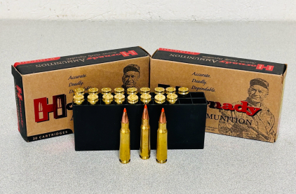 (40) Rounds Of Hornady Custom 6.8mm SPC 120 Gr. SST