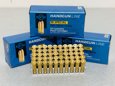 (150) Rounds Of PPU 38 Special FMJ 130 Gr.