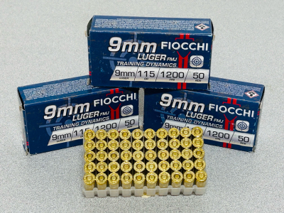 (150) Rounds Of Fiocchi 9mm Luger 115 Gr FMJ