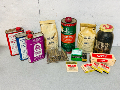Gun Relaoding Materials: Smokeless Powders, Red Dot Gun Powder, Burring Tools, Primers and More