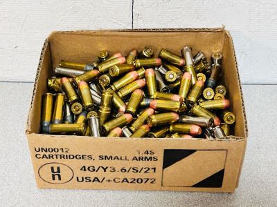 Box Of Mixed Loose Ammo: Federal 40 S&W And Winchester .38 SPL