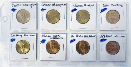 Vintage George Washington, James Monroe, William Henry Harrison and more