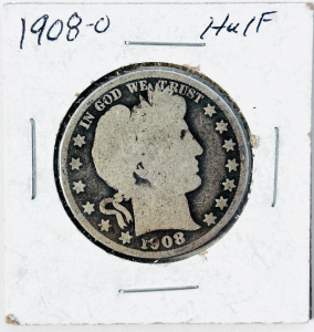 1908-O Silver Barber Half Dollar