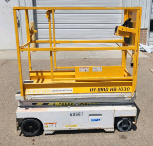 HY-BRID HB-1030 Scissor Lift With A Working Height Of 16'
