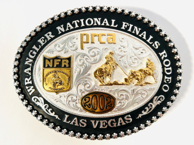 2002 Limited Edition Wrangler National Finals Rodeo Las Vegas Belt Buckle #1530/5000