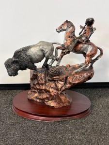 1992 Collectible Legends Bronze Sculpture By C. A. Pardell "Cliff Hanger" #489/ 2500