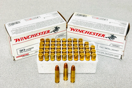 (2) Boxes Of Winchester 30 Carbine 110 Gr. FMJ