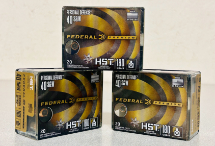 (60) Rounds Of Federal Premium 40 S&W 180 Gr.