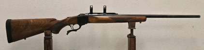 Ruger No.1 .338 Win Mag Hammerless Falling-Block Action Rifle W/ Scope Rings-- 133-58792