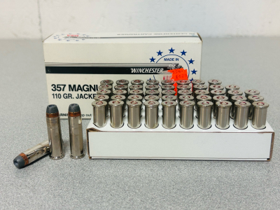 Box Of Winchester USA 357 110 Gr. Jacketed Hollow Point