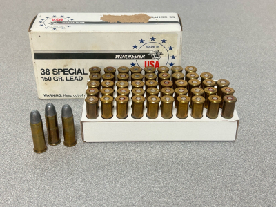 Box Of Winchester USA 38 Special 150 Gr. Lead