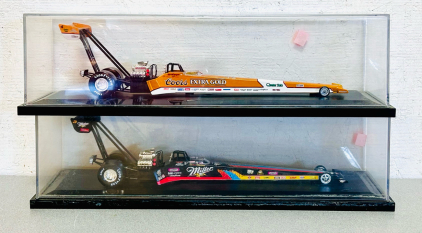 (2) Collectible Race Car Models; Miller Lite and Coors Extra Gold