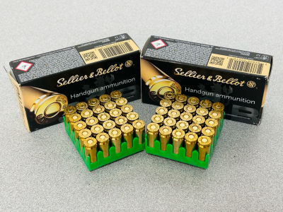 (100) Rounds Of Sellier and Bellot 9mm Makarov 95 Gr. FMJ