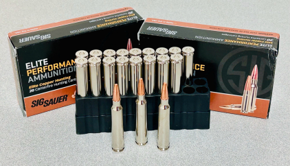 (2) Boxes Of Elite Performance Ammunition Sig Sauer 300 Win Mag 165 Gr. Elite Copper Hunting