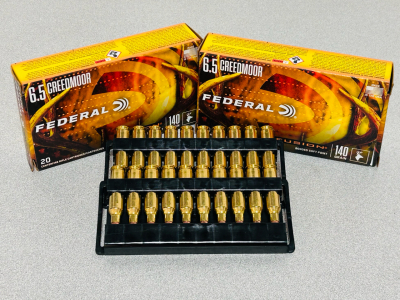 (40) Rounds Of Federal Fusion 6.5 Creedmoor 140 Gr. Bonded Soft Point