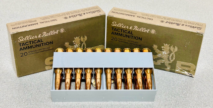 (40) Rounds Of Sellier and Bellot 7,62x54 R 180 Gr. FMJ