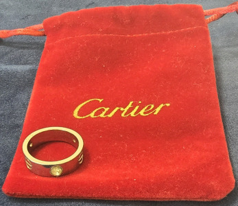 Cartier Ring Size 8- No Paperwork Or Authentication *Potential Reproduction*