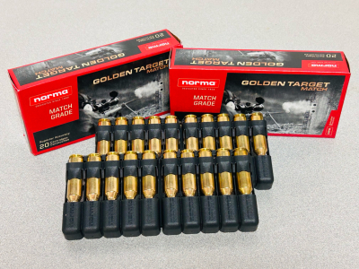 (40) Rounds Of Norma Golden Target Match Rifle Cartridges 6,5 PRC 143 Gr.