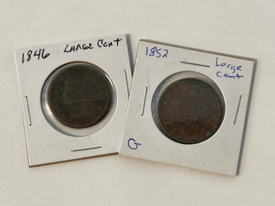 1846 and 1852 Large Cents