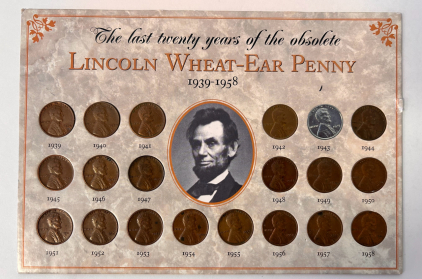 Lincoln Wheat-Ear Penny 1939-1958