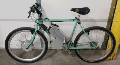 Bianchi Homemade Electric Bike Works!