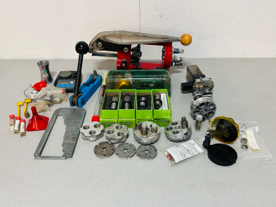 Reloading Equipment Pieces and Parts Including: Scale Parts, Super Swager, Redding Reloading Dies and More