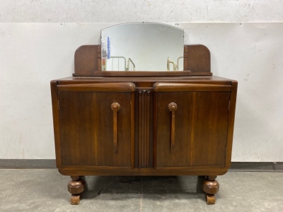 Vintage Buffet With Mirror