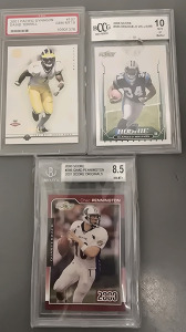 Graded Football Cards- David Terrell, Deangelo Williams, Chad Pennington