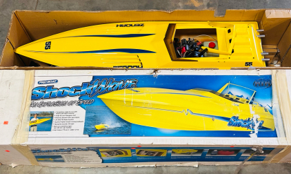 Pro Boat Shockwave Ready to Run With Engine and Radio, 55" Fiberglass Hull, Gas Engine, 35 mph.