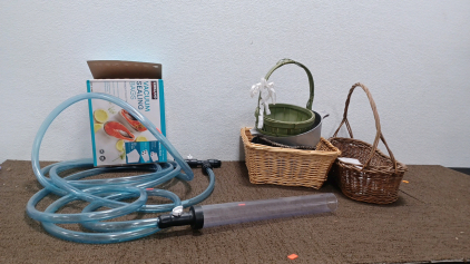 Water Pump & Home Decorating Baskets & More.