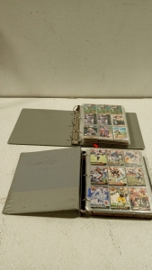 (1) Binder of Football Cards and (1) Binder of Baseball Cards