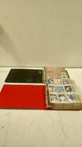 (1) Binder of Football Cards and (1) Binder of Baseball Cards