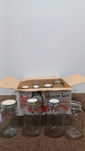 (12) Glass Kitchen Jars.