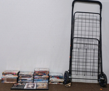 (20+) Movies & A Rolling Foldable Basket.