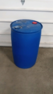 (1) Large Blue Cylinder Container