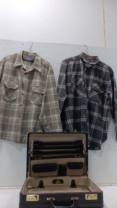 Leather Briefcase - Pendleton Shirts