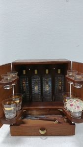 Wooden Case - Liquor Bottles - Shot Glasses & More