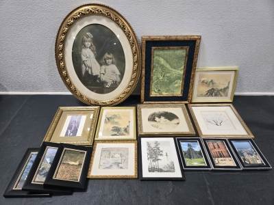 Large Collection of Assorted Pictures in Frames (Some Travel Photos, Chinese & Japanese Styles, & More!)