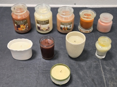 New & Lightly Used Candles / Including Plymouth Bay & Yankee Candle Brands