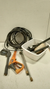 (1) Pressure Washer With Attachments and Extra Parts