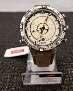 (1) Timex Men's Intelligent Quartz Tide Temp Compass Silicone Strap Watch