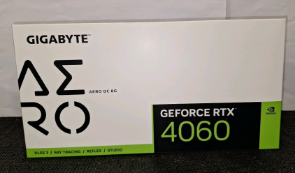 (1) Gigabyte GeForce RTX 4060 Aero OC 8GB GDDR6 Graphics Card GV-N406TAEROC-8GD